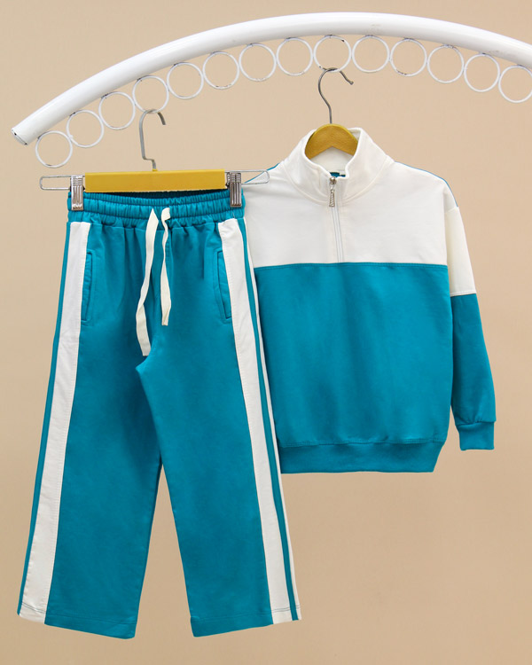 سویشرت شلوار نیم زیپ بگ استایل