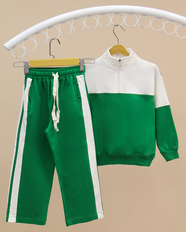 سویشرت شلوار نیم زیپ بگ استایل