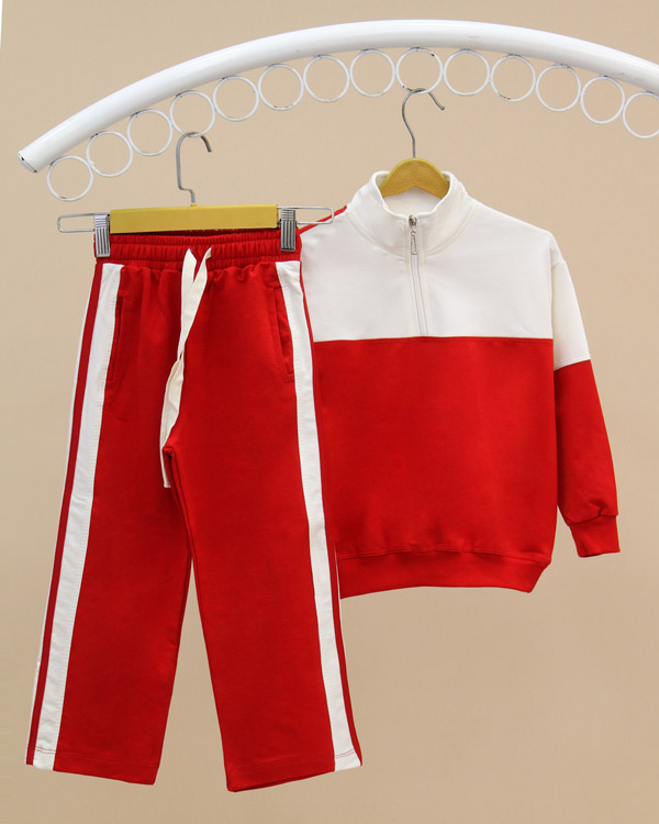 سویشرت شلوار نیم زیپ بگ استایل